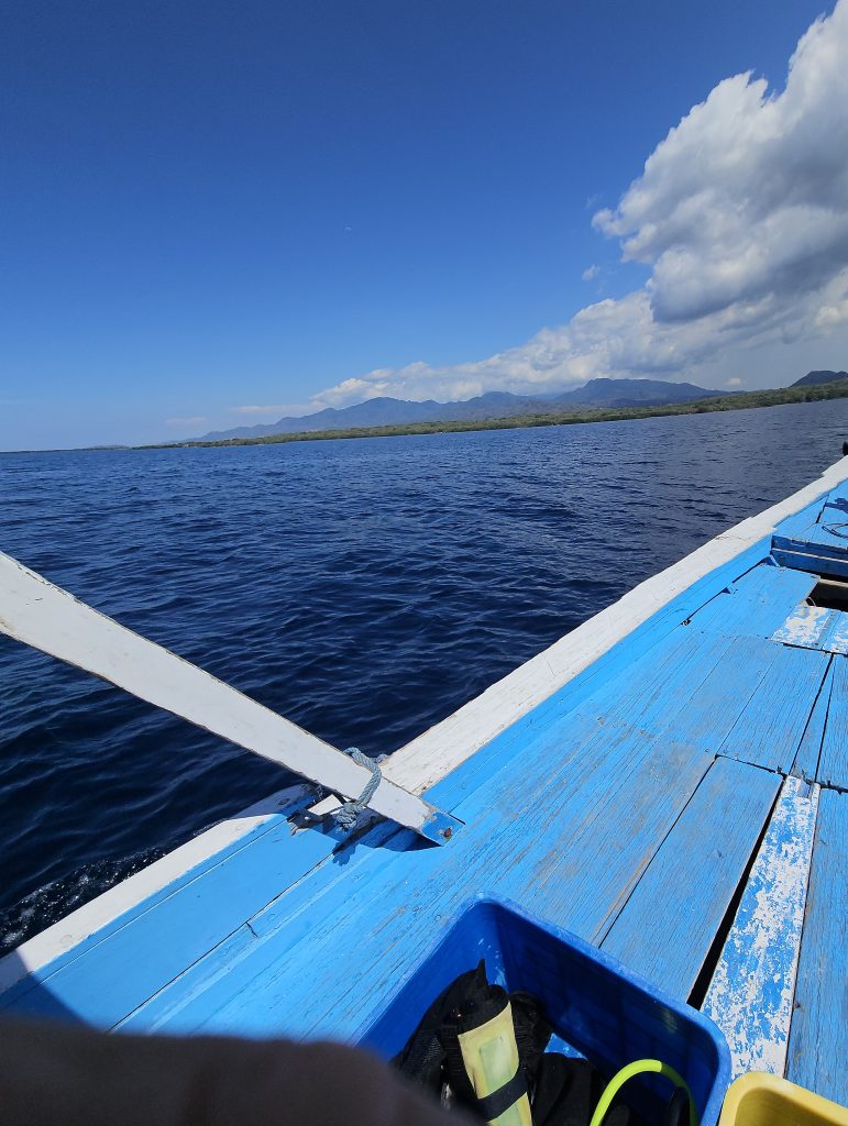 Vue de Bali depuis le bateau