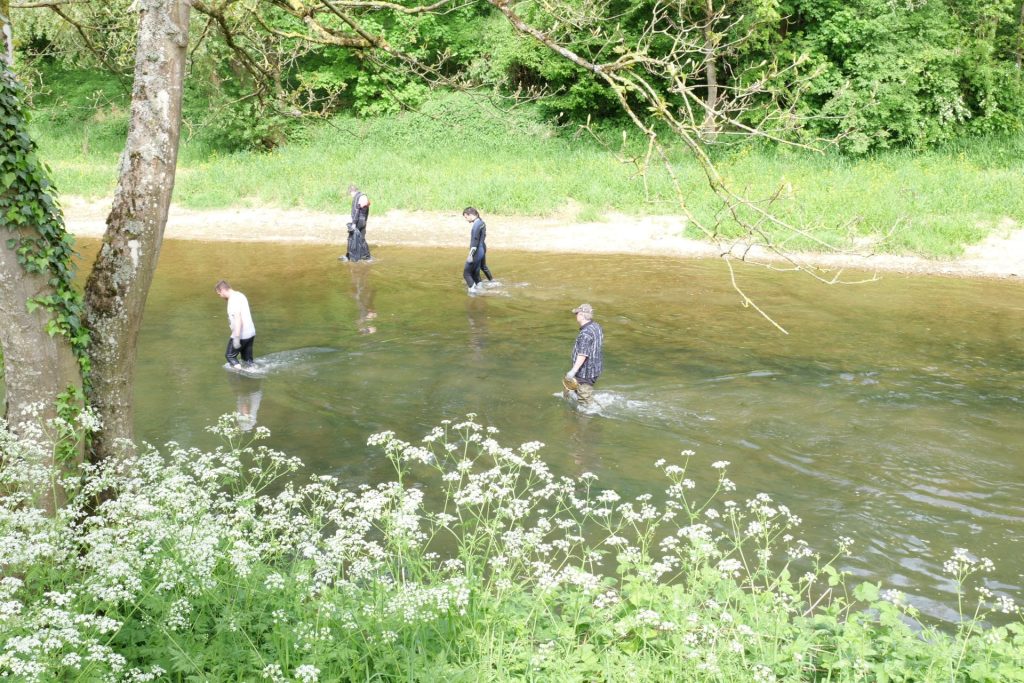 Nettoyage des berges de l'Orne