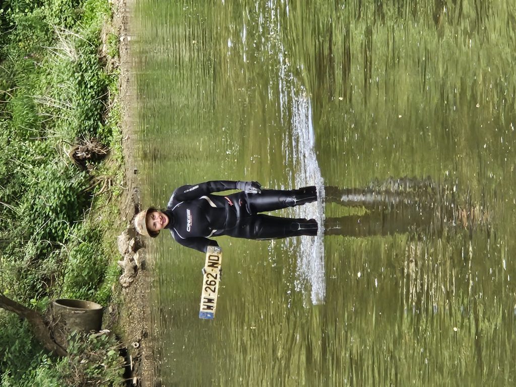 Nettoyage des berges de l'Orne