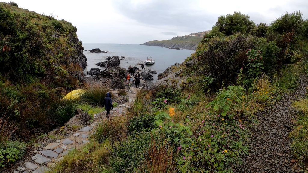 Vue du sentier menant au ponton