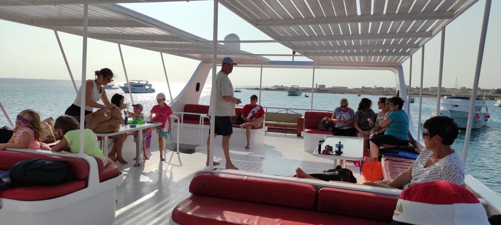 moment de détente sur le bateau