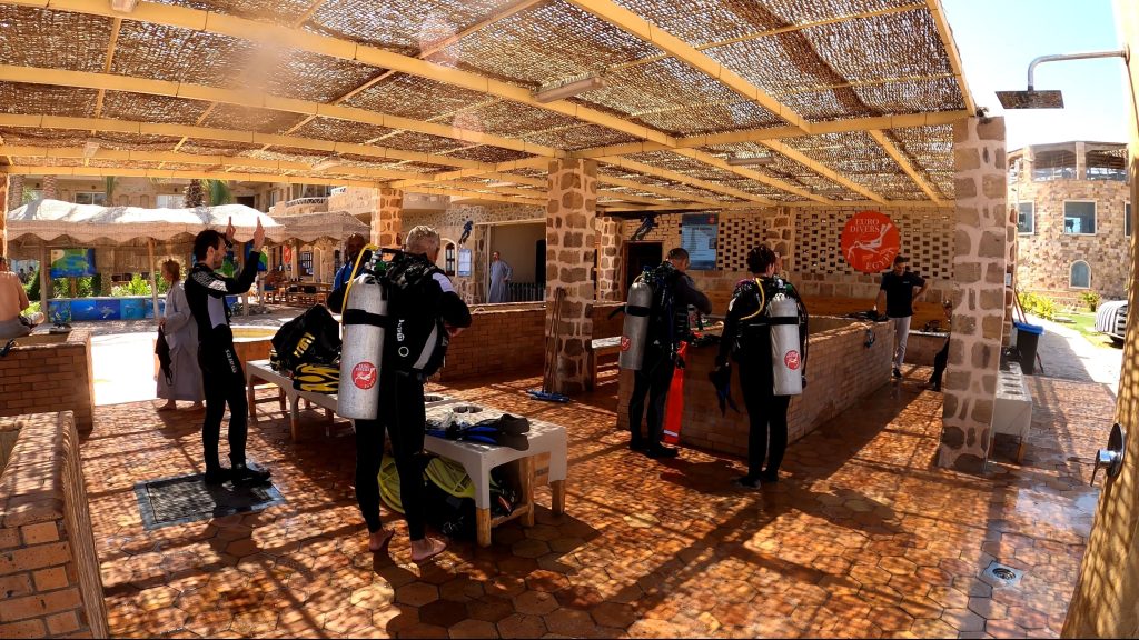 Retour au club de plongée